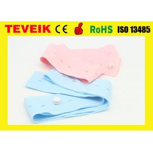 China M2208 Disposable Latex Free CTG Belt For Fetal Monitor, Light Blue and Pink Color Fetal Transducer Belt supplier
