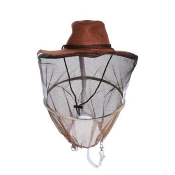 Anti Bee Beekeeping Protective Hat , Protective Cowboy Hat Bee Veil