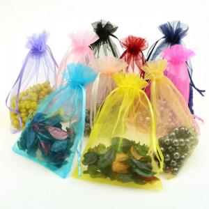 factory price beautiful cheap gift organza  drawstring bag  gift pouch Jeweller  bag