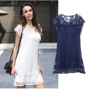 China factory clothing manufacturer OEM high quality lace dress for woman supplier
