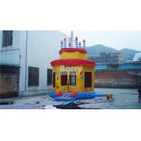 China Birthday Party Cake Inflatable Bounce House Anti - Static Inflatable Playhouse on sale