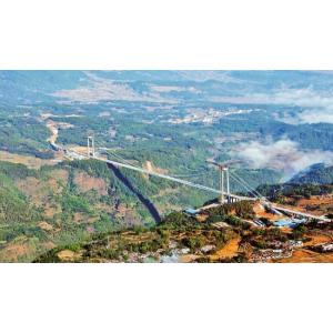High Strength Cable Stayed Bridge Compact 100 / 200 Type Self Anchoring Large Span