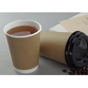 12oz Kraft To Go Paper Coffee Cups Suitable For Hot Foods Up To 220° Fahrenheit