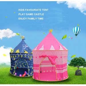 China Prince and Princess Castle Play House Pop Up Play Tent with a Carrying Case, Foldable Pink and Blue Tent Toy for(HT6041) supplier