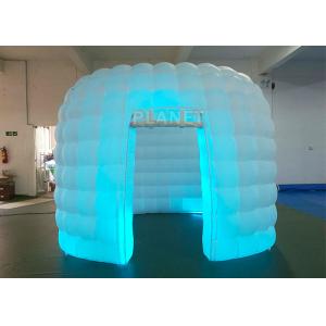 China Portable 1 Door White Inflatable Photo Booth / Trade Show Booth For Event supplier
