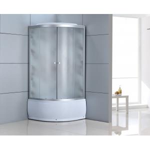 Bathroom White Quadrant Shower Enclosure Aluminum Frame