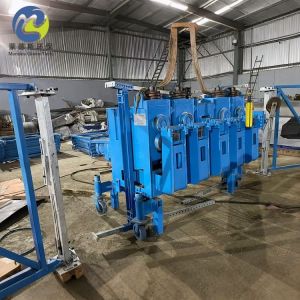 China Galvanized Steel Spiral Silo Roll Forming Machine 3-5m/Min Automation Dual Seam Technology wholesale