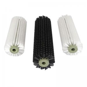 China Cylindrical Industrial Nylon Roller Brush Solar Panels Cleaning supplier