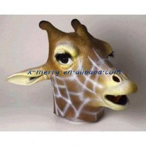China X-MERRY Giraffe latex full face animal funny cute mask for female party xam032 supplier