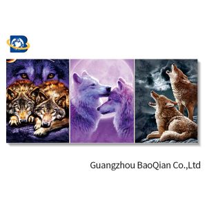 China As imagens dos animais do lobo 3D, 3D animaram imagens Stereograph que imprime o quadro de PVC/MDP supplier