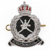 China Handmade Gold Bars Line Army Police Metal Badge Designed Oman Badges on sale