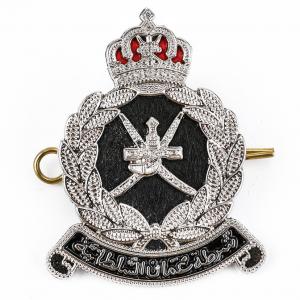 Handmade Gold Bars Line Army Police Metal Badge Designed Oman Badges