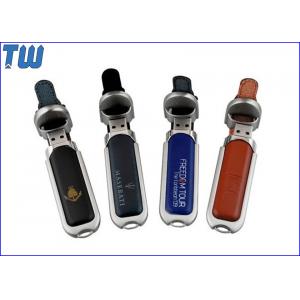 China Noble Bulk Cheap Leather 16GB Thumb Drive Memory Stick Iron Frame wholesale