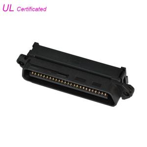 China IDC Male Connector RJ21 Centronic Ribbon Cable Connector With Cable Clip supplier