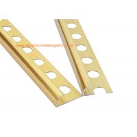 China Anodized Polished Bronze Metal Ceramic Tile Edge Trim With Round Edge on sale