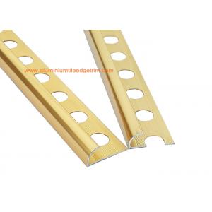 China Anodized Polished Bronze Metal Ceramic Tile Edge Trim With Round Edge wholesale