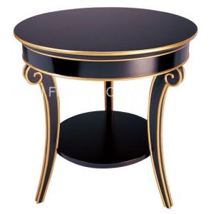 China European Style Round Top Side Coffee Table Hand Carved Gilding Modern Coffee Table supplier