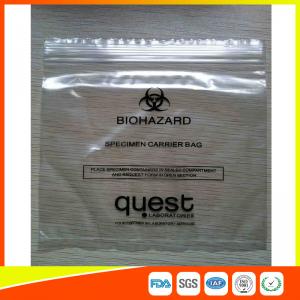 China Les sacs en plastique refermables industriels de spécimen, serrure de empaquetage de fermeture éclair met en sac approuvé par le FDA wholesale