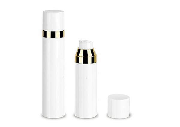 White Material Pledges SAN Airless Pump Bottles For Lotion Height 117.3 Mm