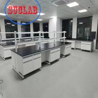 China Chemistry Lab Workbench Hong Kong  with Fire resistant Laminate Phenolic Resin Top Multiple Cabinets on sale