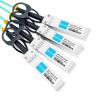 China H3C QSFP-4X10G-D-AOC-3M多用性がある3m （4 10G SFP+の活動的な光学ブレイクアウト ケーブルへの10ft） 40G QSFP+ wholesale