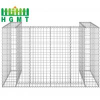 China Iso Galvanized 2mx1mx1m Gabion Wire Mesh Stone Cage Baskets on sale