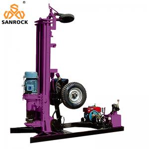 China Hydraulic Bore Hole Rock Drilling Rig 50m Depth Mining Pneumatic Portable Drilling Rig supplier
