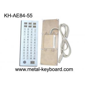 China Ruggedized 55 Keys Industrial Metal Keyboard , Metal Computer Keyboard supplier