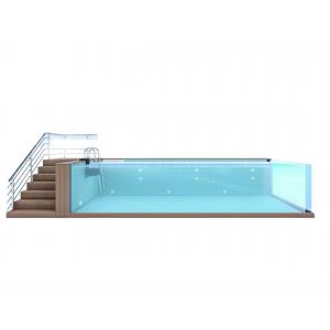 Acrylic Glass Prefab Above Ground Swimming Pools Water House with 30- 10m3 Capacity