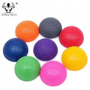 PVC Inflatable Half Ball Foot Massager , Durable Half Balls For Feet 16*9 Cm