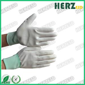 China Antistatic ESD PU Coated Glove Coated Knitted Gloves For Industry supplier