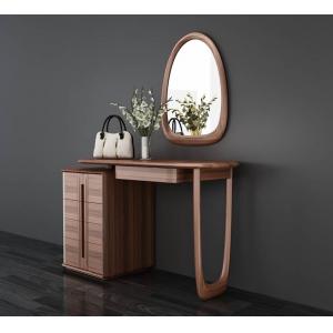 China Girls Bedroom Furniture Solid Wood Dresser Dressing Mirror With Five Drawers supplier