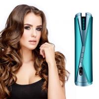 China Ceramic 5200mAh Wireless Hair Tools One button Unbound Cordless Curling Iron on sale