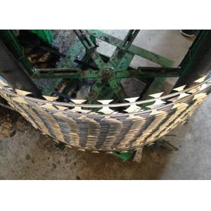 China Stainless Steel Concertina Razor Barbed Wire For Fence With High Security supplier