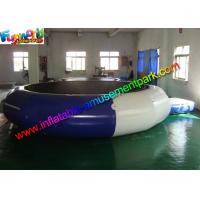 China Plato Durable Inflatable Water Toys Jumping Trampoline With Small Platform on sale