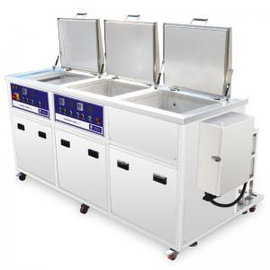 China Three Tanks 77l 3000w Heated Ultrasonic Cleaners Precise Parts Cleaning Rinsing Drying supplier