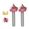 China Prix d'usine Tideway pour fraises de toupie CNC à queue de 6 mm, fraise à rainurer en forme de demi-rond pour le bois, fraise à rainurer en forme de nez - OEM personnalisé 10 pièces wholesale