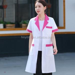 White Clinic Doctors Industrial Worker Uniform Medical Scrub Uniform For Women