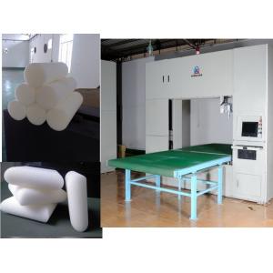 China Vacuum Table Horizontal Foam Contour Cutter with Oscillating Blade For Memory Foam supplier