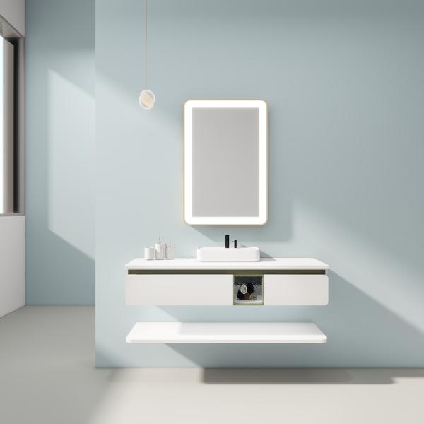 Metal Framed LED Bathroom Mirror Light with Smart Touch Sensor Adjustable Color Modes Custom Size and Anti Fog Panel Perfect for Hotel Guest Bathrooms