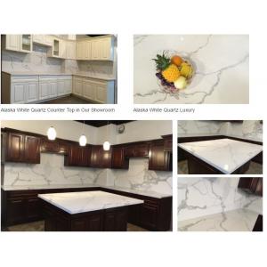 China Calacatta gold white quartz kitchen Countertops supplier