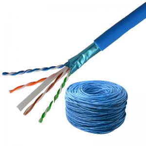 China Blue Color 305M 23awg UTP/FTP CAT6 Lan Cable OEM Box Package supplier