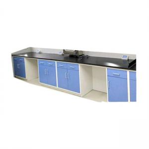 China Grey White Lab Workbench Suppliers All Steel Frame For High School / Hospital supplier