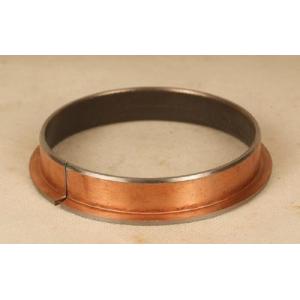 Custom Steel Flange Bearing , Copper Plating Metal Split Bushings Low Friction Coefficient
