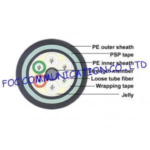 China Long distance Metallic Strength Member Outdoor Fiber Optic Cable GYTY53 For Buried supplier