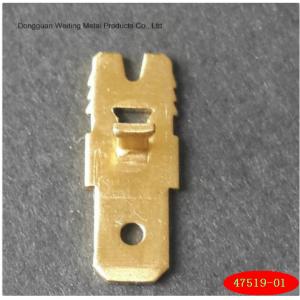 China Brass Battery Cable Ring Terminals 0.8mm Width Ring And Spade Terminals supplier