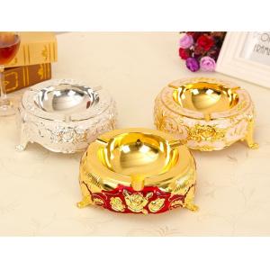 Thickness 5.0mm OEM Antique Plating Zinc Alloy Ashtray