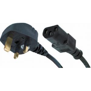 China Power Cord UK Plug to IEC Cable (kettle style lead) C13 5m Power cord cable supplier