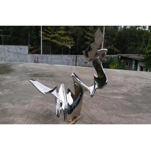 China Public Art Stainless Steel Sculpture , Outdoor Metal Garden Statues Sculptures supplier