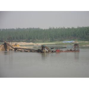 Small Gold Bucket Dredge Large Work Capacity With Underwater Dredging Arm